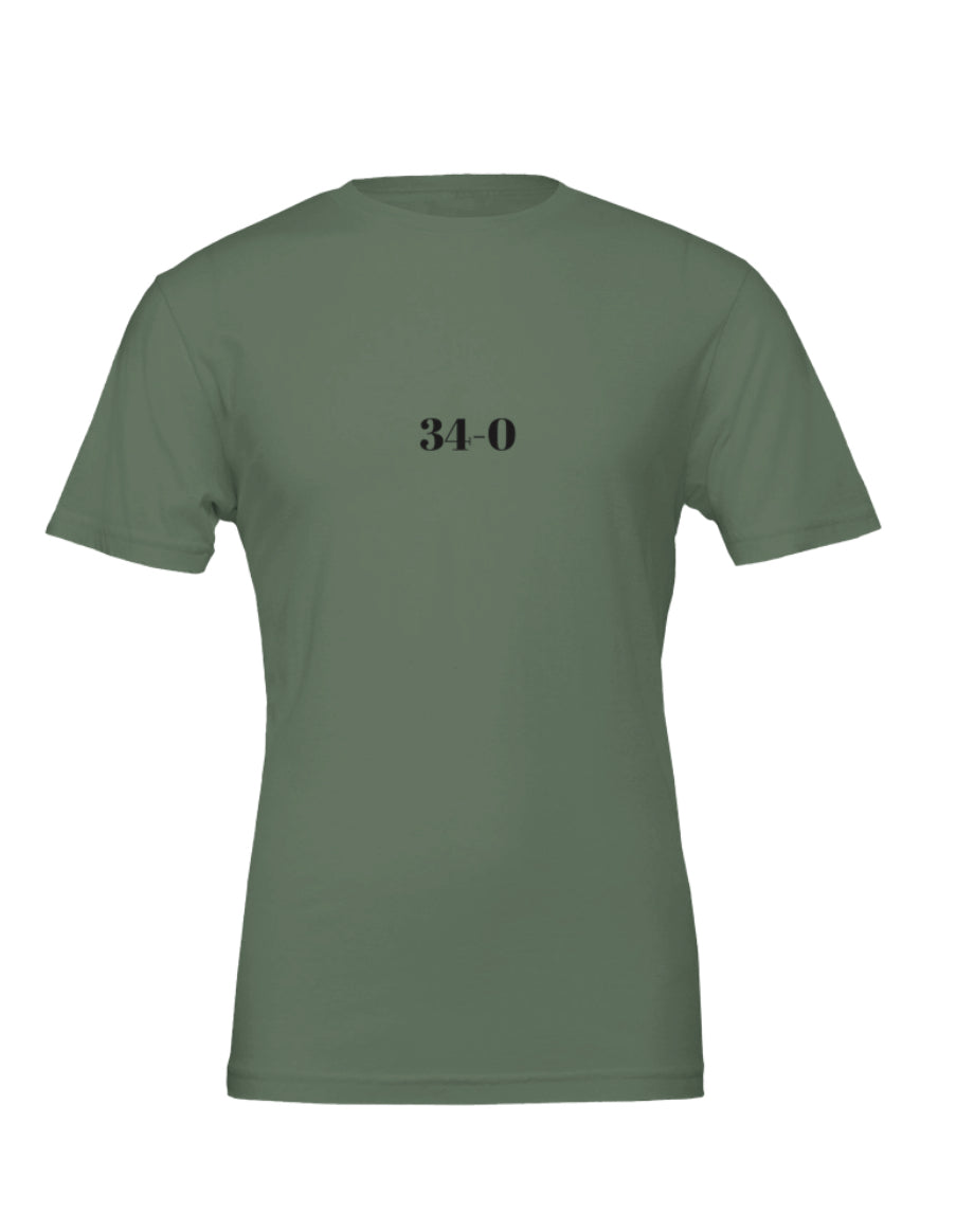 34-0 T-shirts