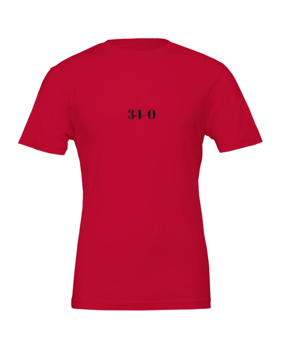 34-0 T-shirts